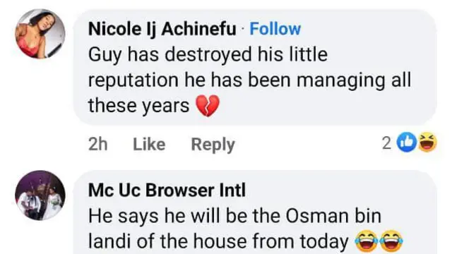 Reaction to Seyi comment