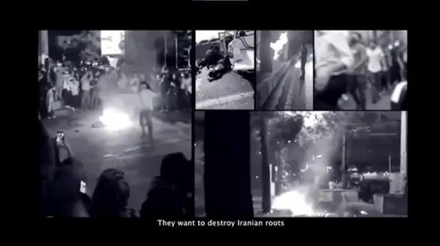 د﻿ر ویدئو تصاویری از اعتراض‌های ایران لابه‌لای تصاویر افغانستان تدوین شده