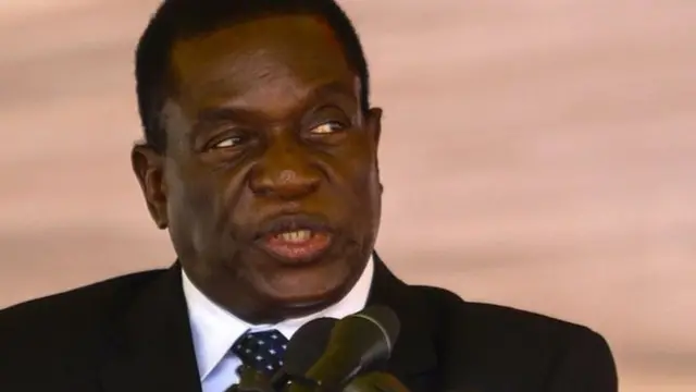 Mnangagwa est tombé en août au cours d'un meeting.