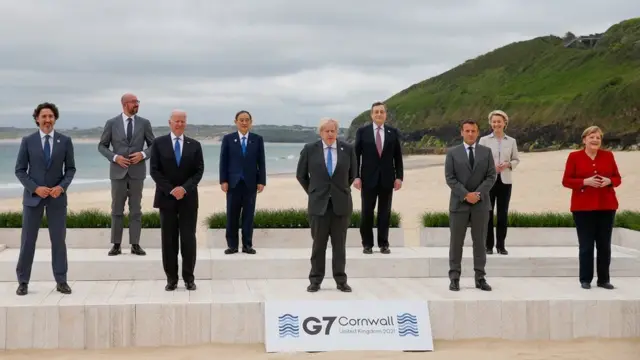 G7 leaders for dia three-day meeting for Cornwall