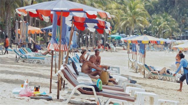 Russians tourists in Phuket