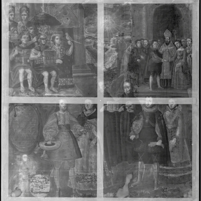 Imagen de Rayos X del cuadro "Matrimonios...".