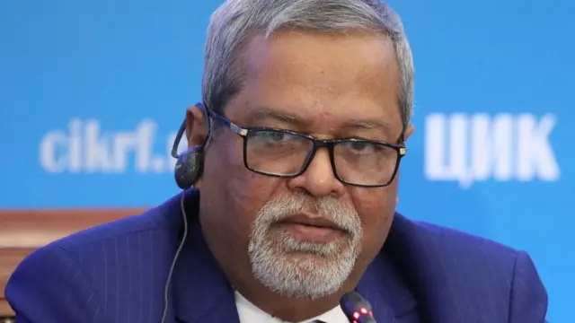 বাংলাদেশের প্রধান নির্বাচন কমিশনার নুরুল হুদা মস্কোতে রুশ নির্বাচন পর্যবেক্ষণ করার সময়, ২০/০৯/২০২১