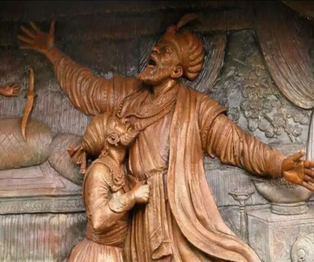 शिवाजी और अफ़ज़ल ख़ान.