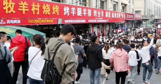 சீன ஸிபோ நகர சந்தை