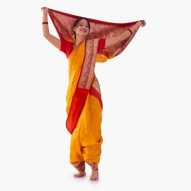 साड़ी बांधने का तरीका नौवारी