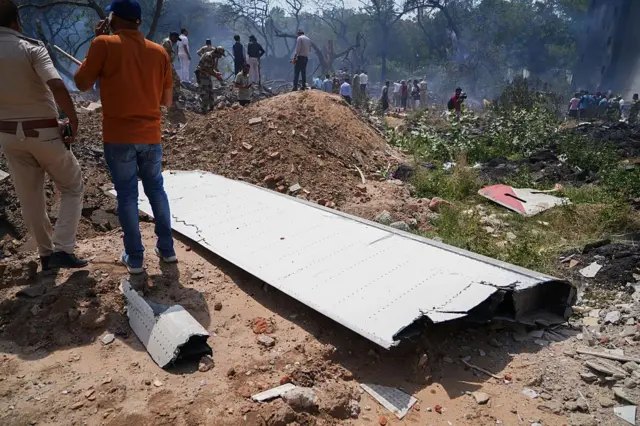 अपघातस्थळाचे दृश्य