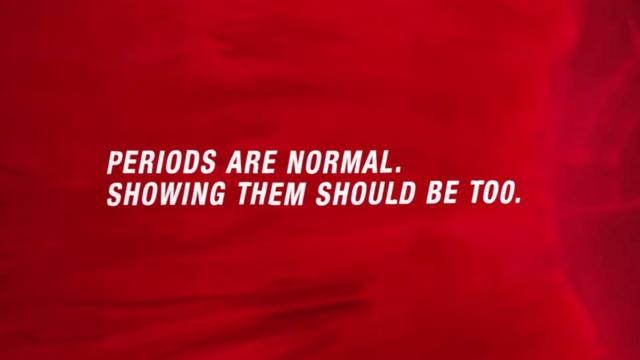 Bodyform advert replaces blue liquid with red 'blood' - BBC News