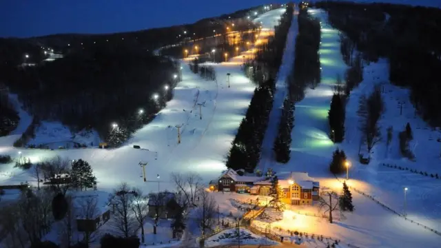 Una pista de esquí de Mont Gleason