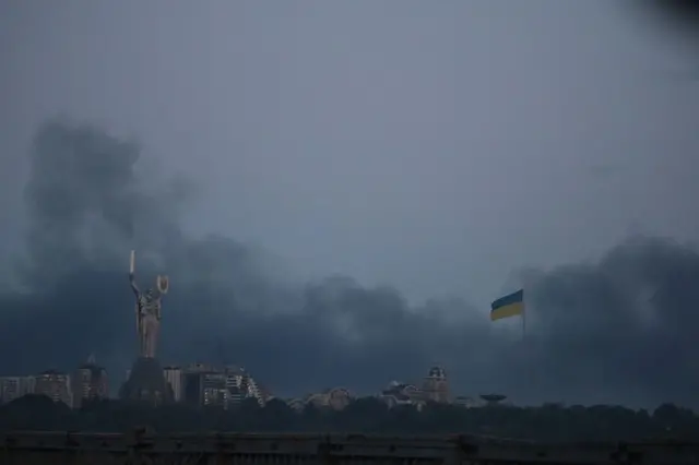 Київ під час обстрілу 24 травня 2026