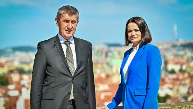 Андрей Бабиш и Светлана Тихановская