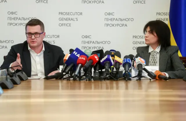 Hình tư liệu: Người đứng đầu Cơ quan An ninh Ukraine (SBU) Ivan Bakanov và Tổng công tố viên Ukraine Iryna Venediktova