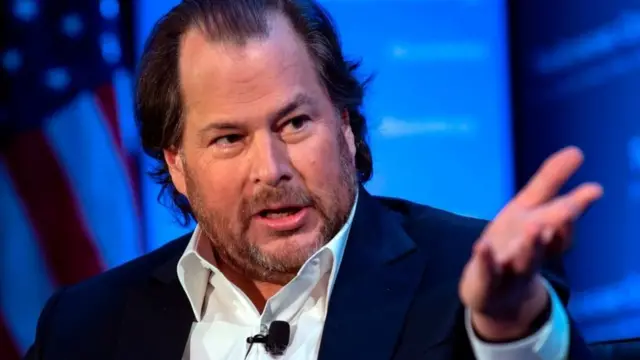 Le patron de Salesforce, Marc Benioff