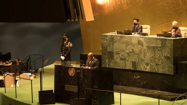 Ghana president for di UN General Assembly