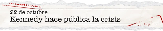 22 de octubre - Kennedy hace pública la crisis