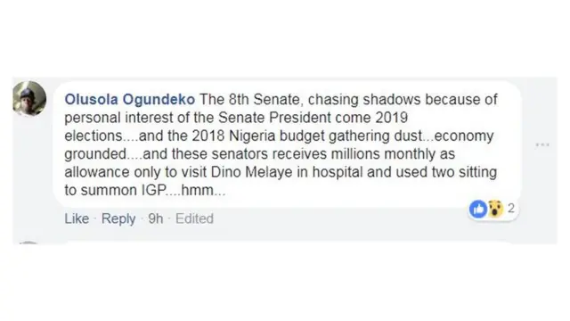 Aworan iriwisi facebook Olusola Ogundeko