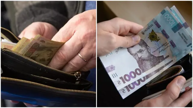 кошельки с гривнами