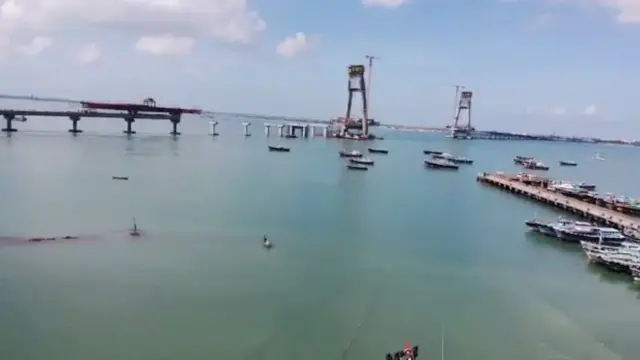 ઓખા અને બેટ દ્વારકાને જોડતા સિગ્નેચર બ્રિજનું બાંધકામ પૂર્ણતાને આરે છે