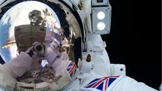 Tim Peake'in selfiesi