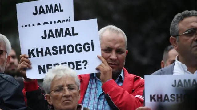 مظاهرة أمام القنصلية السعودية في اسطنبول