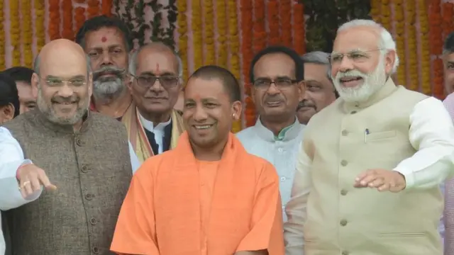 Amit Shah, Yogi and PM Modi