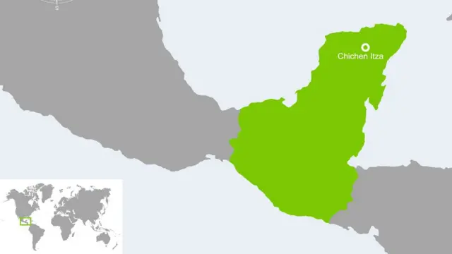 Un mapa del territorio maya