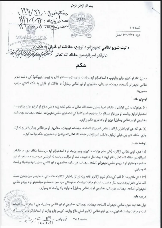 अफ़गान तालिबान नेता हिब्तुल्लाह अख़ुंदज़ादा