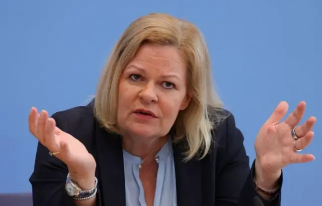 জার্মানির স্বরাষ্ট্রমন্ত্রী ন্যান্সি ফেসার