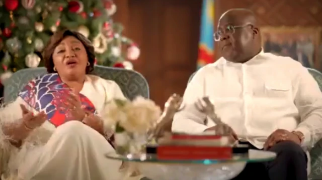 Denise Nyakeru na Felix Tshisekedi batanga ubutumwa bwa Noheli