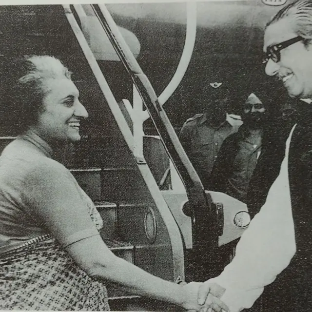 इंदिरा गांधी- शेख मुजीबूर रहमान 