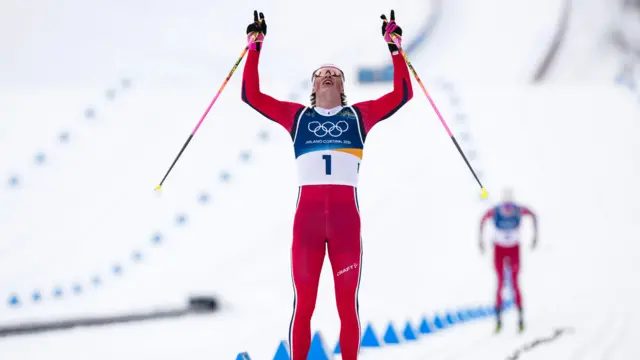 Хёсфлот Клебо после финиша