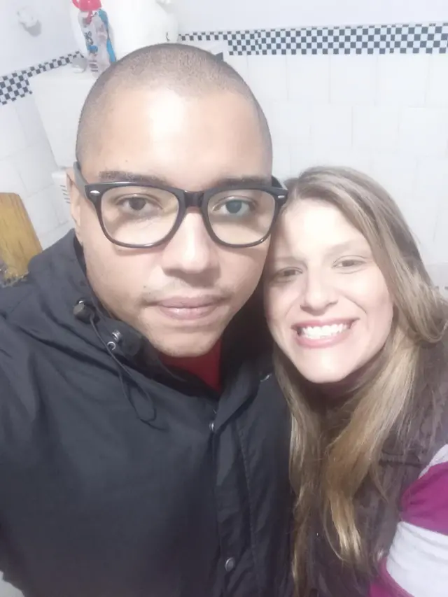 Vinicius e a esposa Carolina