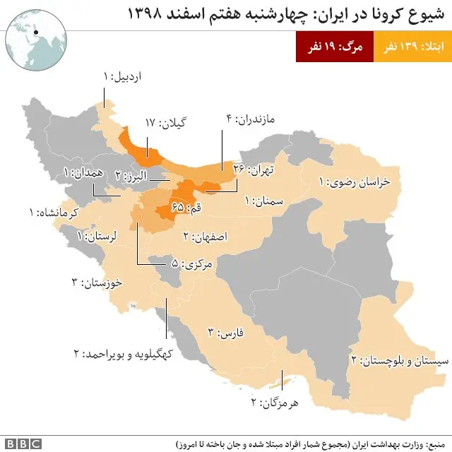 کرونا در ایران