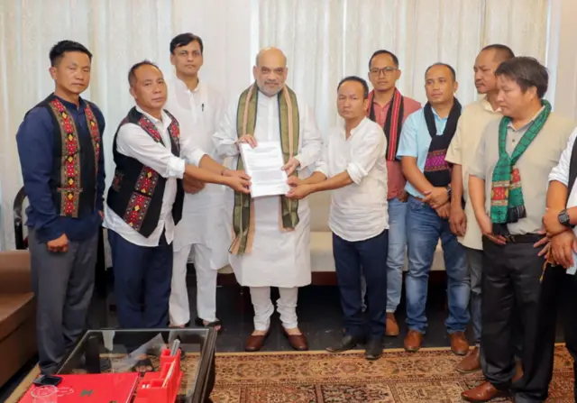 मणिपुर में 31 मई को गृह मंत्री अमित शाह को ज्ञापन जेदे कुकी और अन्य समुदायों के प्रतिनिधिमंडल.