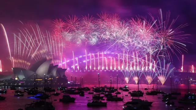 Фейерверки над Сиднеем