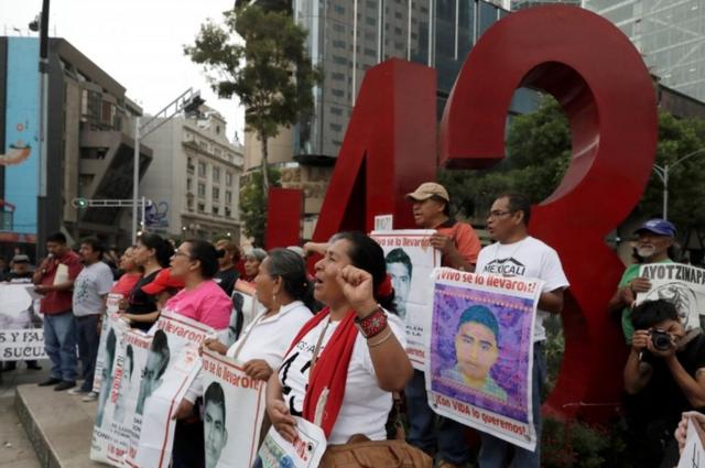 Manifestación por Ayotzinapa.