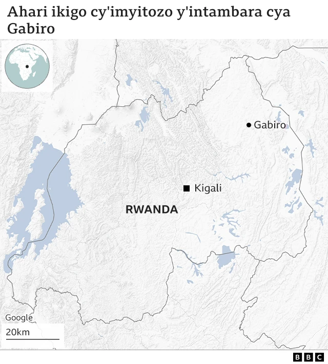 Ahari ikigo cy'imyotozo y'intambara cya Gabiro