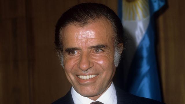 Presidente Carlos Menem en 1991
