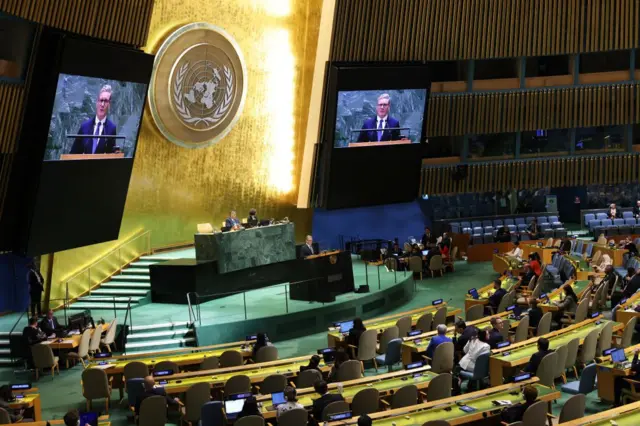 Starmer en la Asamblea General de la ONU