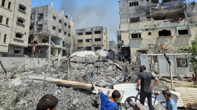 ग़ज़ा का नुसेरात शर्णार्थी कैंप