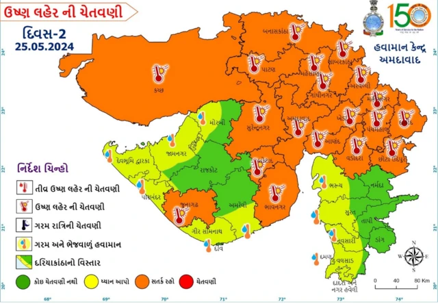 ગુજરાતમાં હિટવેવની ચેતવણી