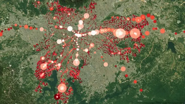 Gráfico de uso de Bilhete Único em São Paulo