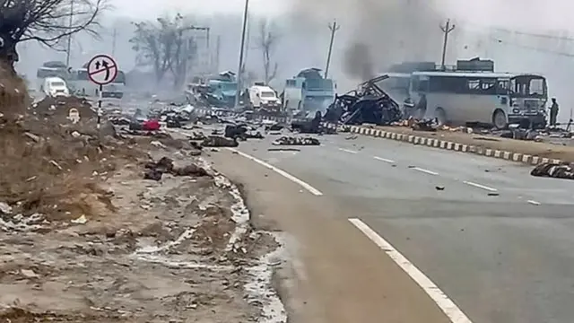 કાશ્મીરમાં ધમાકાનું સ્થળ