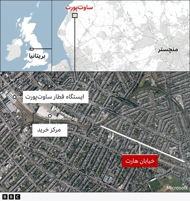 نقشه ساوت‌پورت در بریتانیا