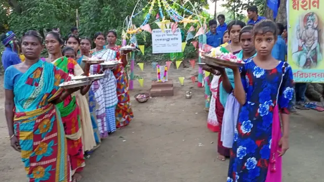 মহিষাসুরের স্মরণে পূজা।