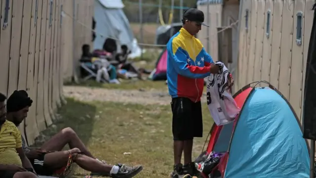 Migrante en el Darién