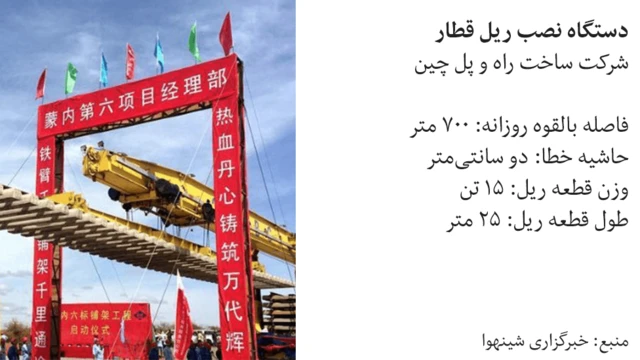 دستگاه نصب ریل قطار