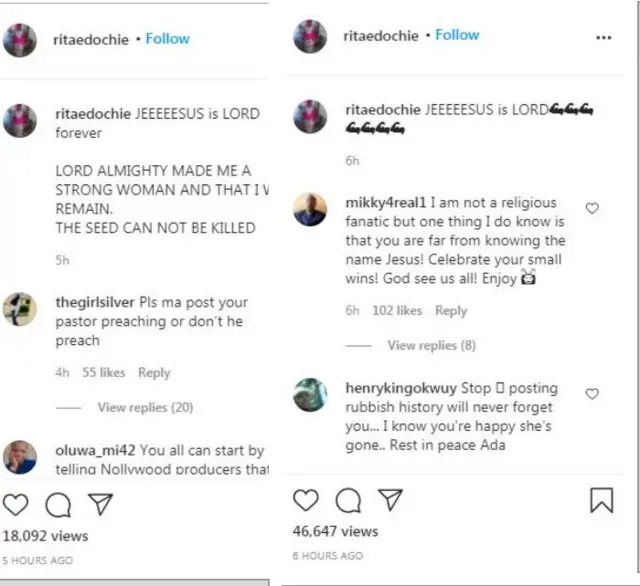 Rita Edochie/Instragram