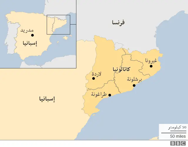 خريطة لكتالونيا