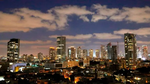 Vista da capital israelense, Tel Aviv, em 2020